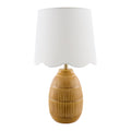 Hospitality furniture - Scalloped Linen Ceramic Table Lamp - www.oroatrade.com