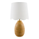 Hospitality furniture - Scalloped Linen Ceramic Table Lamp - www.oroatrade.com