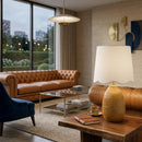 Hospitality furniture - Scalloped Linen Ceramic Table Lamp - www.oroatrade.com