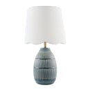 Hospitality furniture - Scalloped Linen Ceramic Table Lamp - www.oroatrade.com