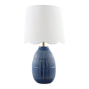 Hospitality furniture - Scalloped Linen Ceramic Table Lamp - www.oroatrade.com