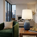 Hospitality furniture - Scalloped Linen Ceramic Table Lamp - www.oroatrade.com