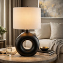 Hospitality furniture - Ceramic Ring Accent Table Lamp - www.oroatrade.com