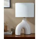 Contract furniture - Cotton Shade Arched Table Lamp - www.oroatrade.com