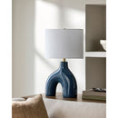 Contract furniture - Cotton Shade Arched Table Lamp - www.oroatrade.com