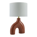 Contract furniture - Cotton Shade Arched Table Lamp - www.oroatrade.com