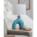 Contract furniture - Cotton Shade Arched Table Lamp - www.oroatrade.com