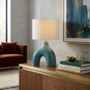 Contract furniture - Cotton Shade Arched Table Lamp - www.oroatrade.com