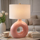 Hospitality furniture - Ceramic Ring Accent Table Lamp - www.oroatrade.com