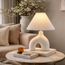 Hospitality furniture - Pleated Fabric Arched Table Lamp - www.oroatrade.com