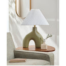 Hospitality furniture - Pleated Fabric Arched Table Lamp - www.oroatrade.com