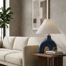 Hospitality furniture - Pleated Fabric Arched Table Lamp - www.oroatrade.com