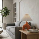 Hospitality furniture - Pleated Fabric Arched Table Lamp - www.oroatrade.com