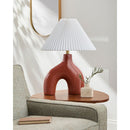 Hospitality furniture - Pleated Fabric Arched Table Lamp - www.oroatrade.com