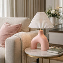 Hospitality furniture - Pleated Fabric Arched Table Lamp - www.oroatrade.com