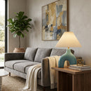 Hospitality furniture - Pleated Fabric Arched Table Lamp - www.oroatrade.com