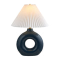 Hospitality furniture - Pleated White Fabric Table Lamp - www.oroatrade.com