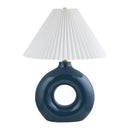 Hospitality furniture - Pleated White Fabric Table Lamp - www.oroatrade.com