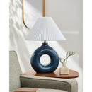 Hospitality furniture - Pleated White Fabric Table Lamp - www.oroatrade.com