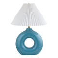 Hospitality furniture - Pleated White Fabric Table Lamp - www.oroatrade.com