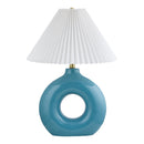 Hospitality furniture - Pleated White Fabric Table Lamp - www.oroatrade.com