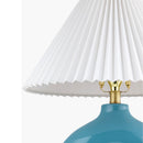 Hospitality furniture - Pleated White Fabric Table Lamp - www.oroatrade.com