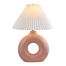 Hospitality furniture - Pleated White Fabric Table Lamp - www.oroatrade.com