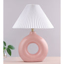 Hospitality furniture - Pleated White Fabric Table Lamp - www.oroatrade.com