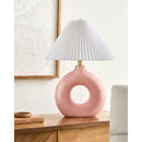 Hospitality furniture - Pleated White Fabric Table Lamp - www.oroatrade.com