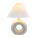 Hospitality furniture - Pleated White Fabric Table Lamp - www.oroatrade.com