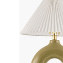 Hospitality furniture - Pleated White Fabric Table Lamp - www.oroatrade.com