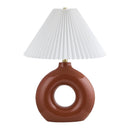 Hospitality furniture - Pleated White Fabric Table Lamp - www.oroatrade.com