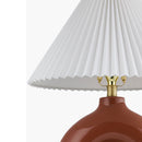 Hospitality furniture - Pleated White Fabric Table Lamp - www.oroatrade.com