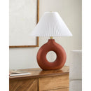 Hospitality furniture - Pleated White Fabric Table Lamp - www.oroatrade.com