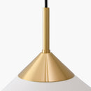 Hospitality furniture - White Linen Conical Pendant Lamp - www.oroatrade.com