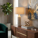 Hospitality furniture - White Cotton Accent Table Lamp - www.oroatrade.com