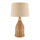 Hospitality furniture - White Cotton Rattan Table Lamp - www.oroatrade.com