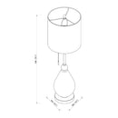 Hospitality furniture - Painted Glass Accent Table Lamp - www.oroatrade.com