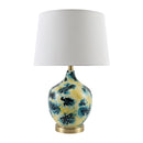 Contract furniture - Painted Blue Glass Table Lamp - www.oroatrade.com