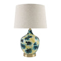 Contract furniture - Painted Blue Glass Table Lamp - www.oroatrade.com