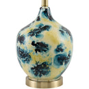 Contract furniture - Painted Blue Glass Table Lamp - www.oroatrade.com
