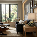Contract furniture - Round Painted Glass Table Lamp - www.oroatrade.com