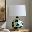 Contract furniture - Round Painted Glass Table Lamp - www.oroatrade.com