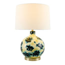 Contract furniture - Round Painted Glass Table Lamp - www.oroatrade.com