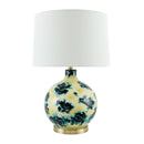 Contract furniture - Round Painted Glass Table Lamp - www.oroatrade.com