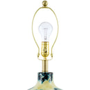 Contract furniture - Round Painted Glass Table Lamp - www.oroatrade.com