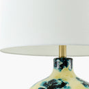 Contract furniture - Round Painted Glass Table Lamp - www.oroatrade.com