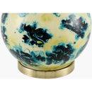 Contract furniture - Round Painted Glass Table Lamp - www.oroatrade.com