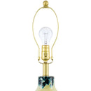 Contract furniture - Round Painted Glass Table Lamp - www.oroatrade.com