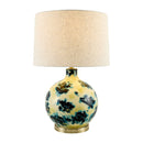 Contract furniture - Round Painted Glass Table Lamp - www.oroatrade.com